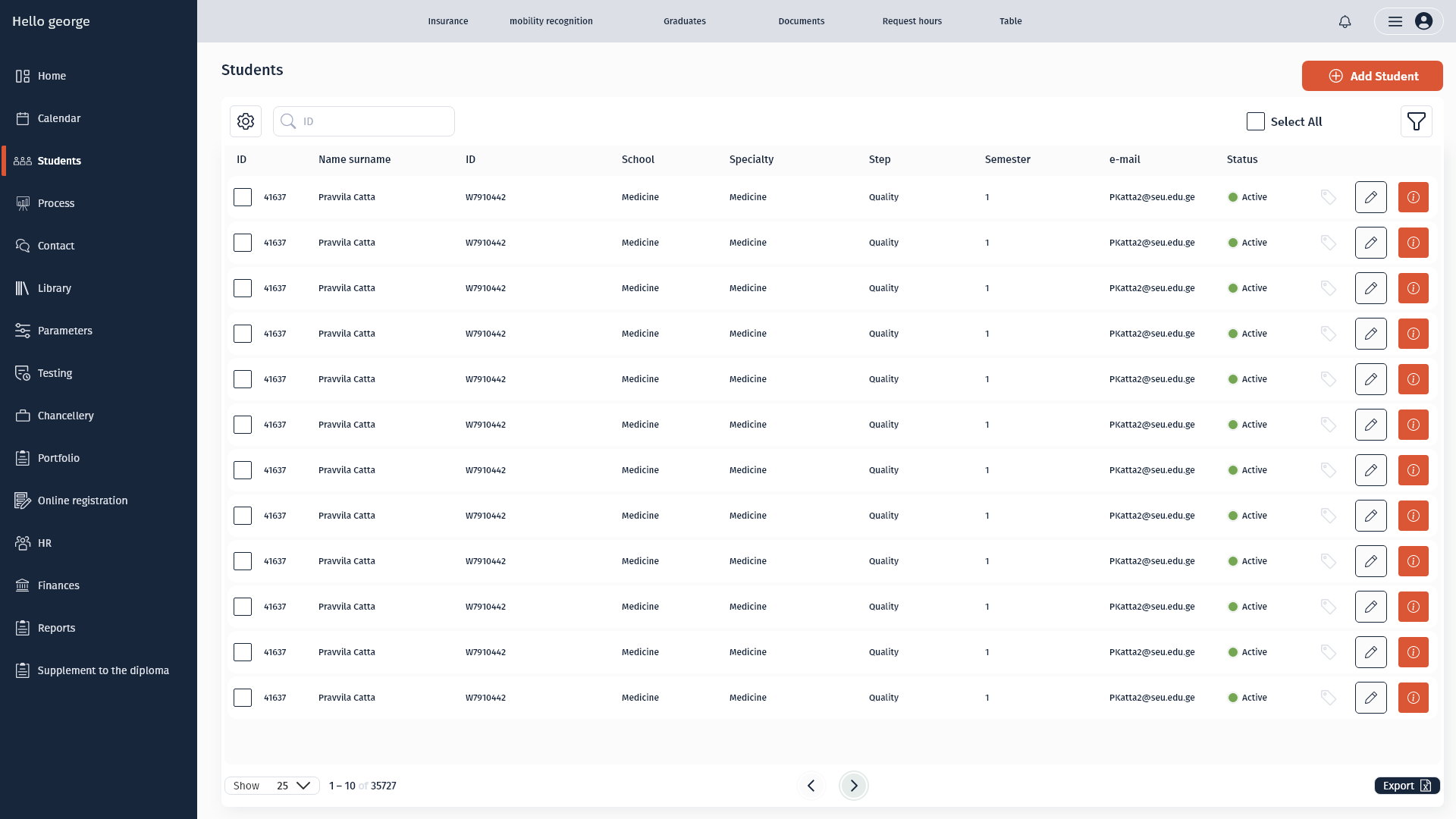 SEU · Registry