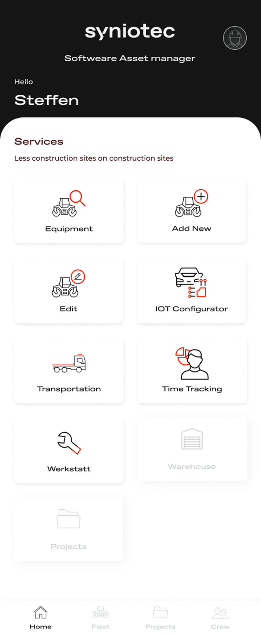 Syniotec · SAM Mobile — Field app